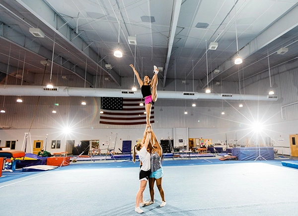 cheerleading pyramid east carrollton rec center